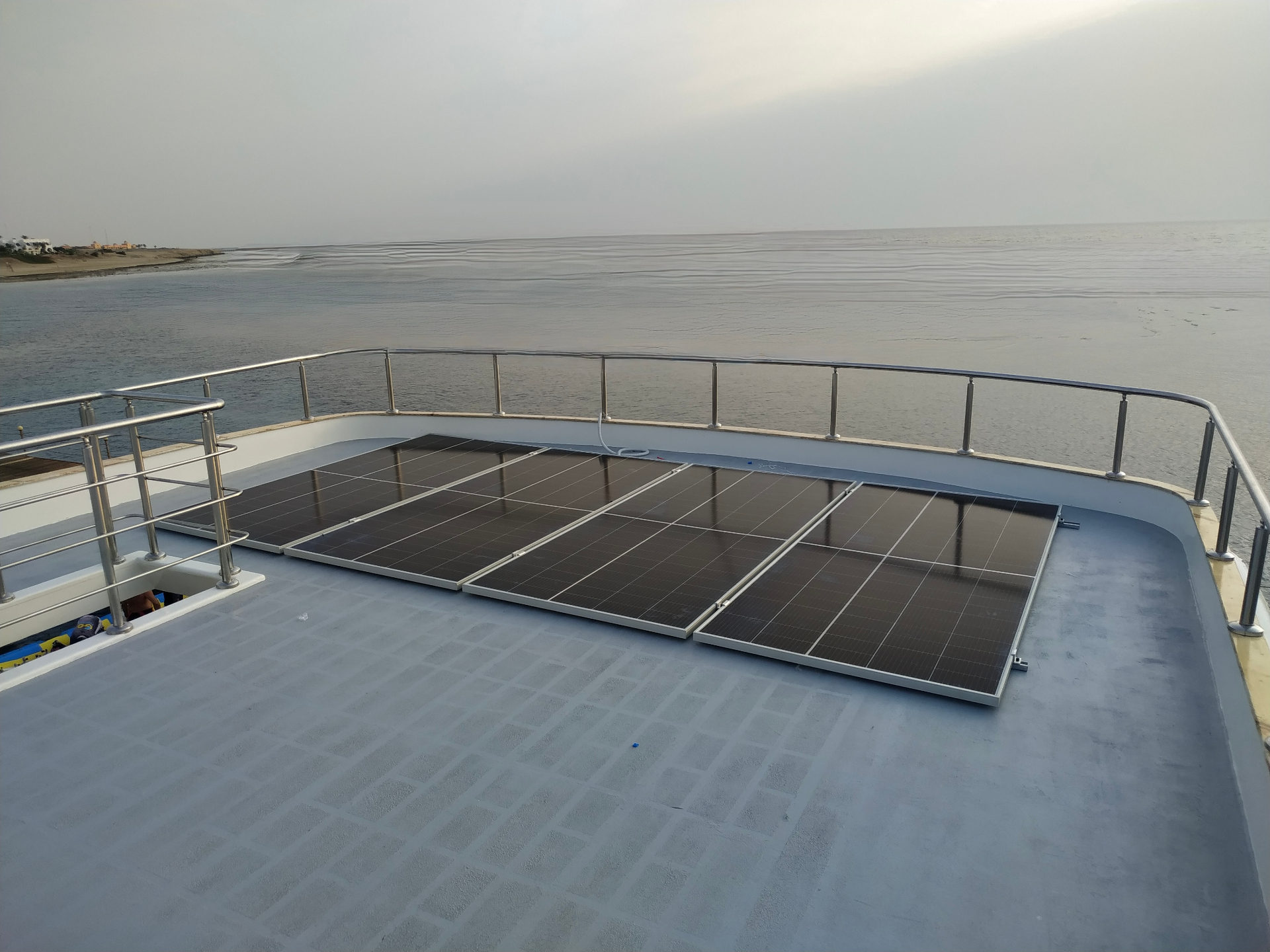 Extra Divers Yacht II solar installation in Marsa Alam, Egypt